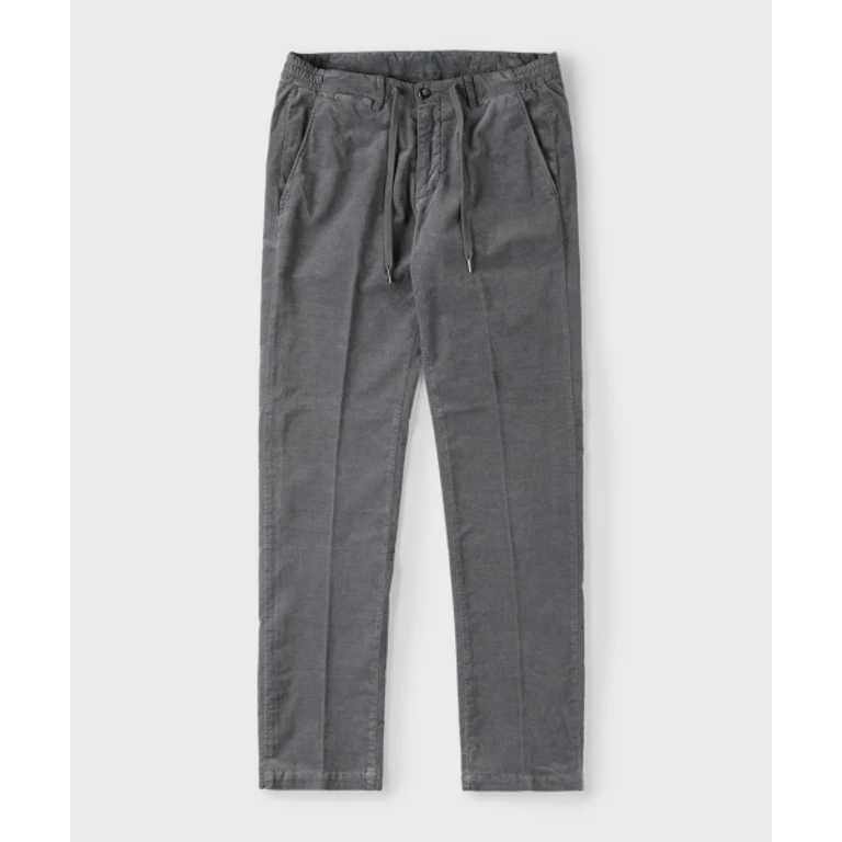 Gray Modal Blend Drawstring Pants