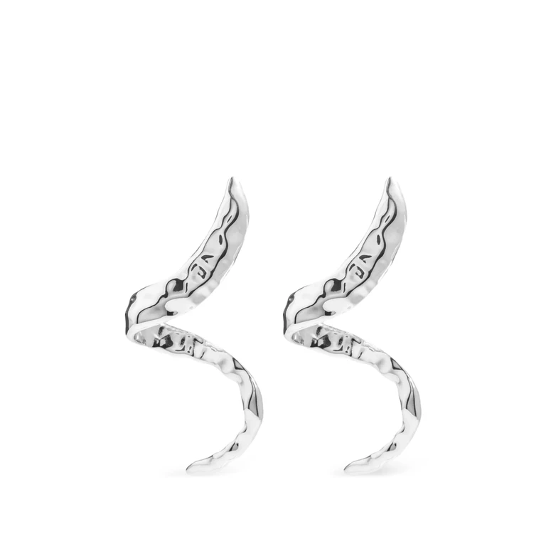 Snake Textured Drop Earrings