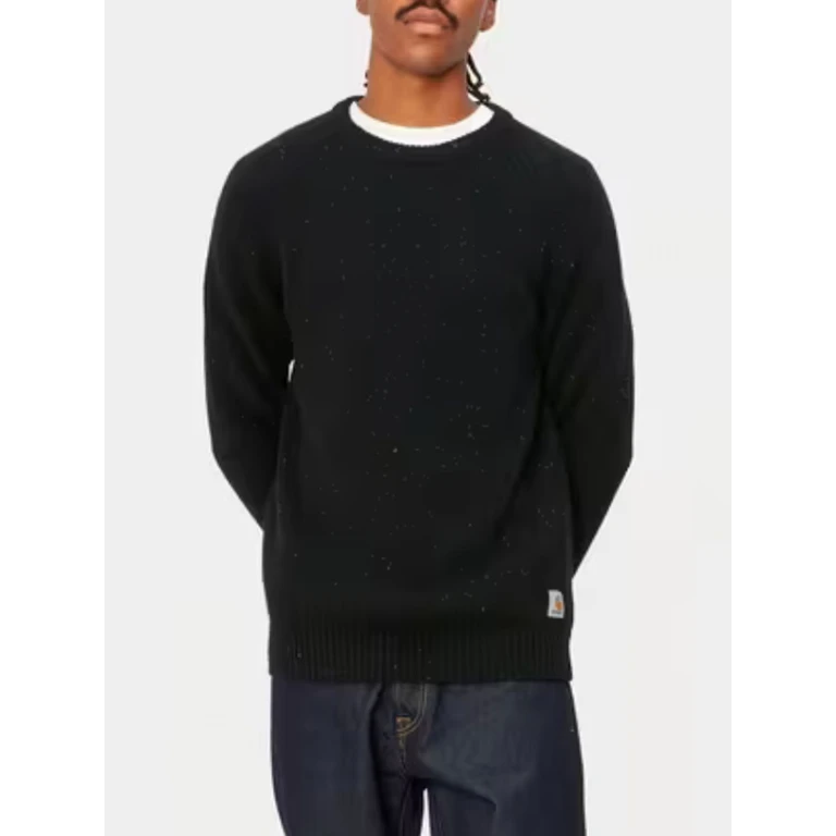Long-Sleeved Wool and Cotton Blend Crewneck Sweater (I0109770JEXX)