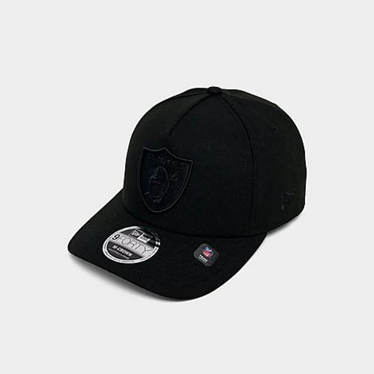Las Vegas Raiders NFL 9FORTY M-Crown A-Frame Snapback Hat in Black