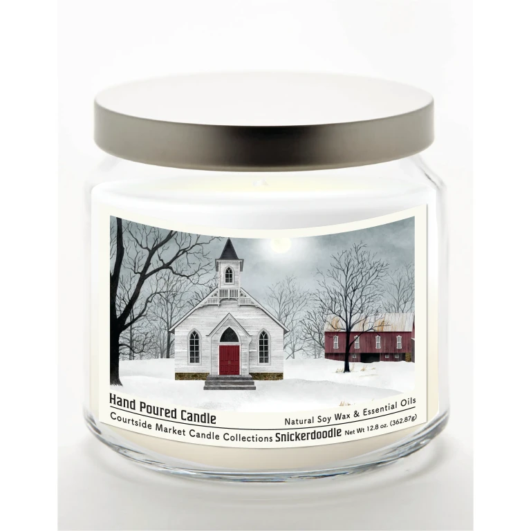 Love One Another 12.8 Oz Candle Glass Jar with Brushed Silver Metal Lid