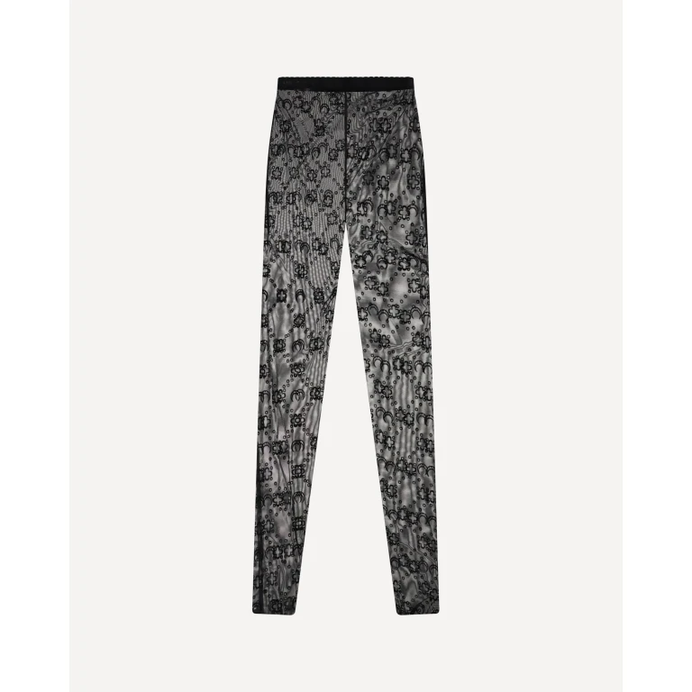 Recycled Mesh Flocked Tights Female S