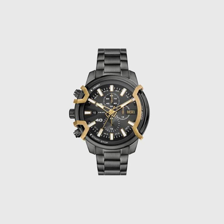 Griffed Two-Tone Stainless Steel Watch - Timeframes - Man - Grey