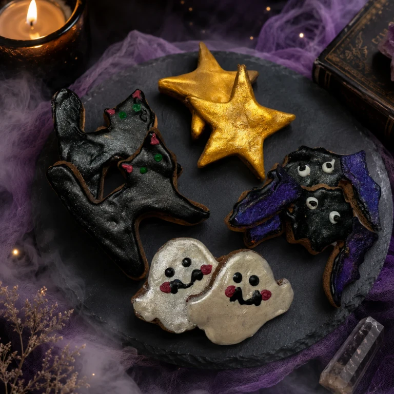 Familiar Friends Halloween Dog Cookies Organic 8-Piece Treat Set