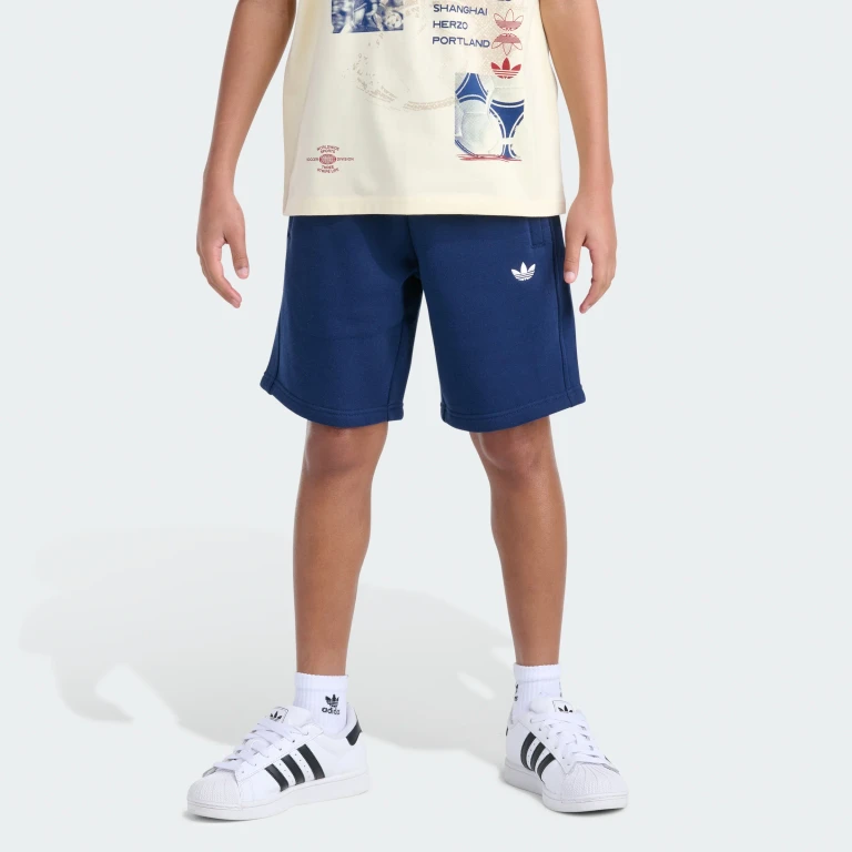 Kids' Elastic Waistband Essentials Heather Fleece Shorts