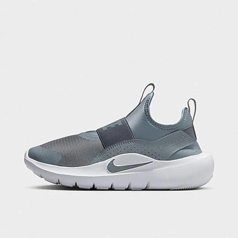 Big Kids Flex Runner 4 Running Shoes in Cool Grey/Dark Grey/White Size: 3.5