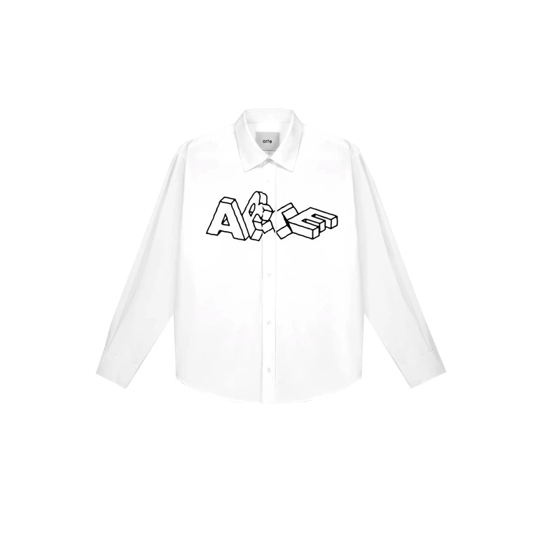 Shirt Long sleeves Logo Blocks Shirt White