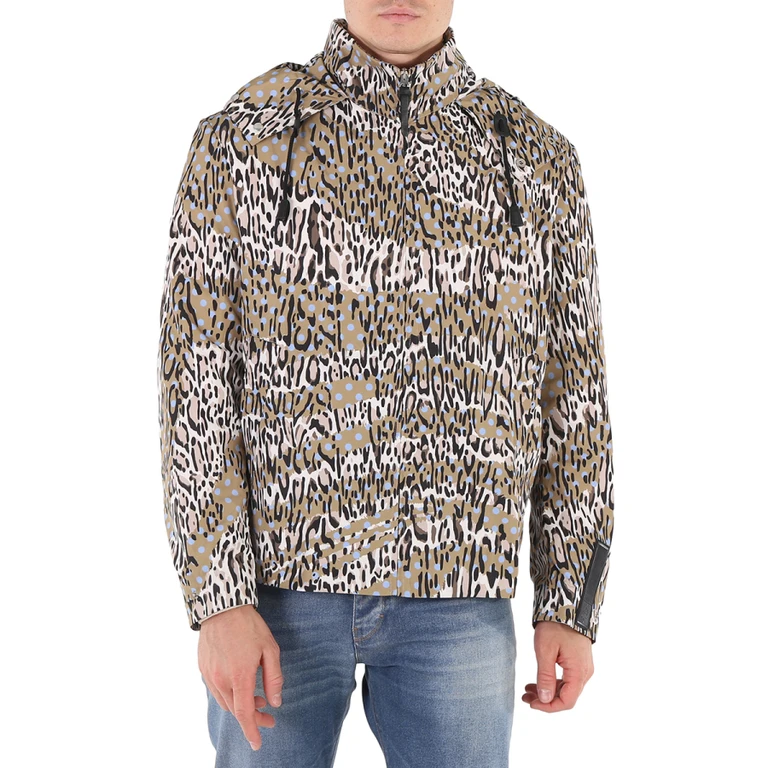 Mens Animal Oddity-Print Windbreaker Jacket