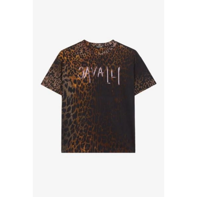 Leopard Print Cotton T-Shirt