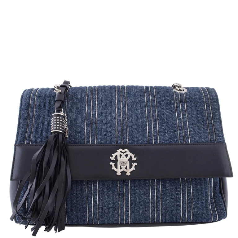 Denim Quilted Crossbody Bag