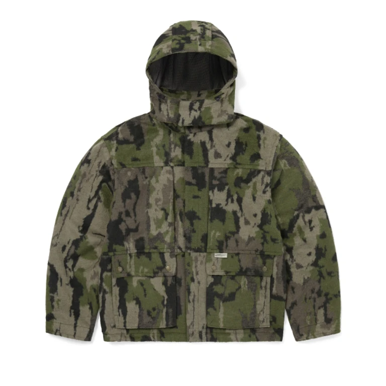 Wool Blend Field Jacket Camo