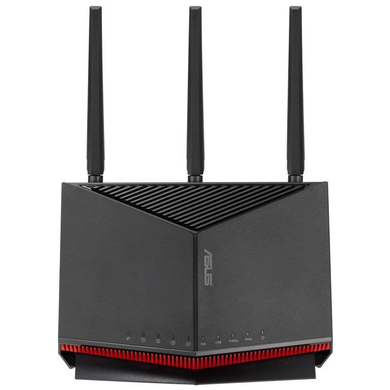 RT-BE86U wireless router 10 Gigabit Ethernet Dual-band (2.4 GHz / 5 GHz) Black