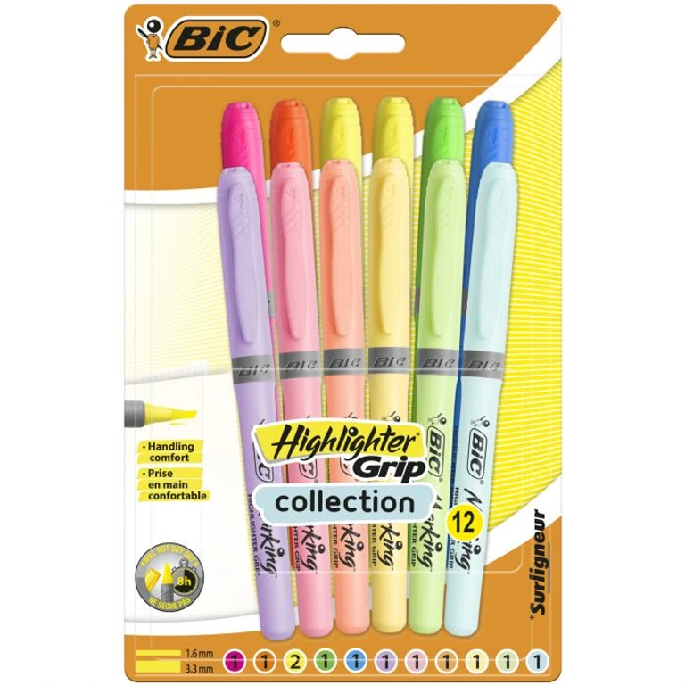 Highlighter Pens Adjustable Chisel Tip