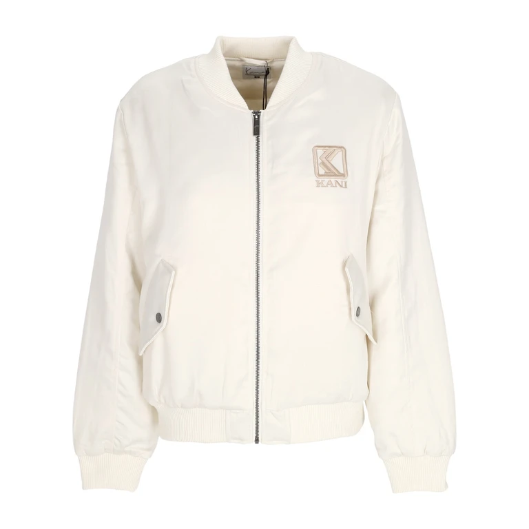 Women's Bomber Jacket W Og Satin Bomber Jacket Off White