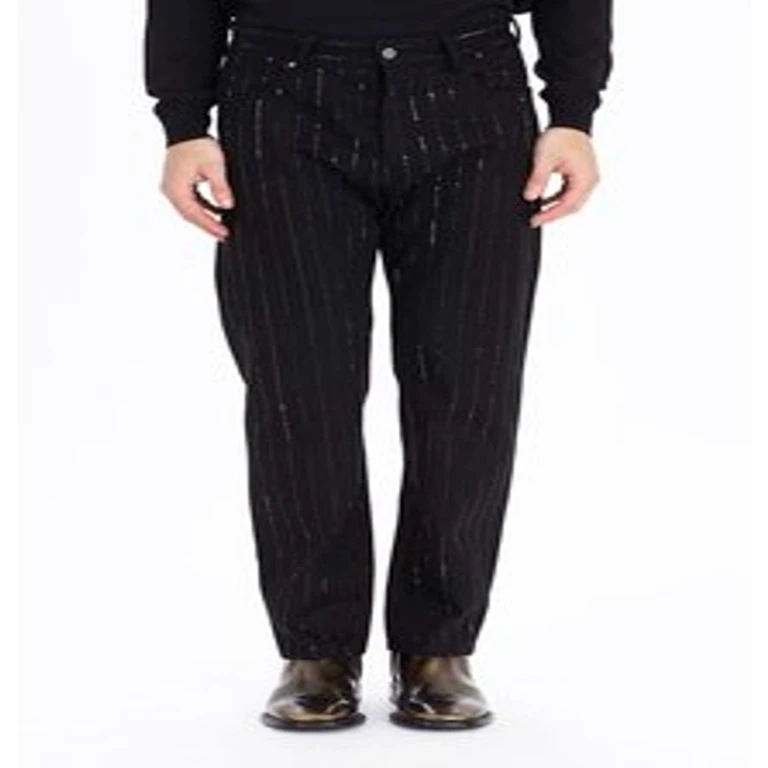 Pinstripe Cotton Trousers