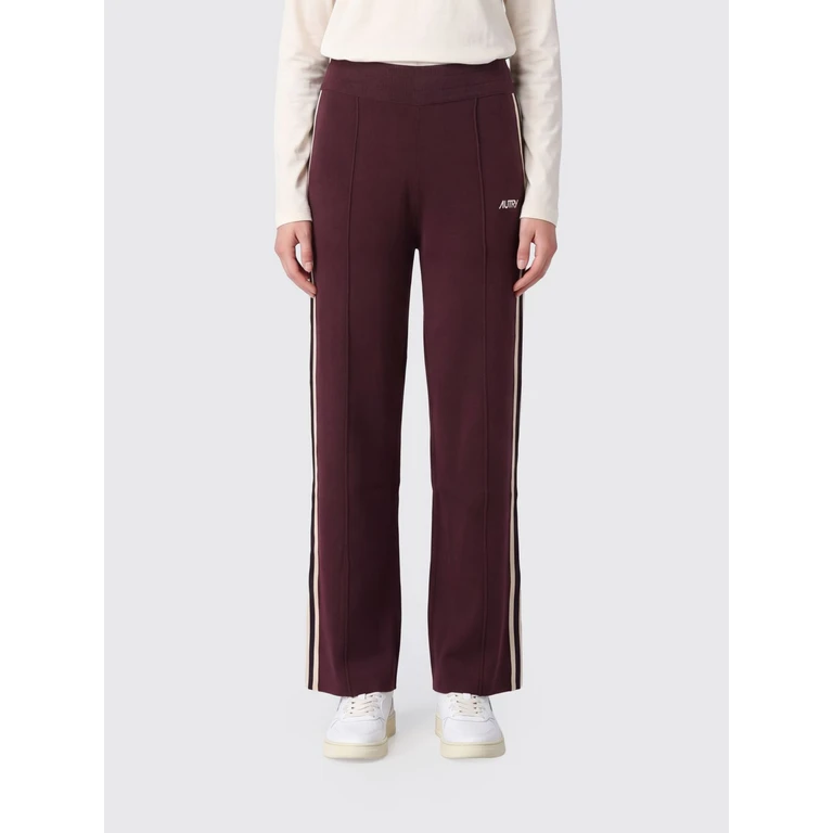 Wool and Cashmere Knit Jogging Trousers with a High-Rise Drawstring Waist (PAPW029R)