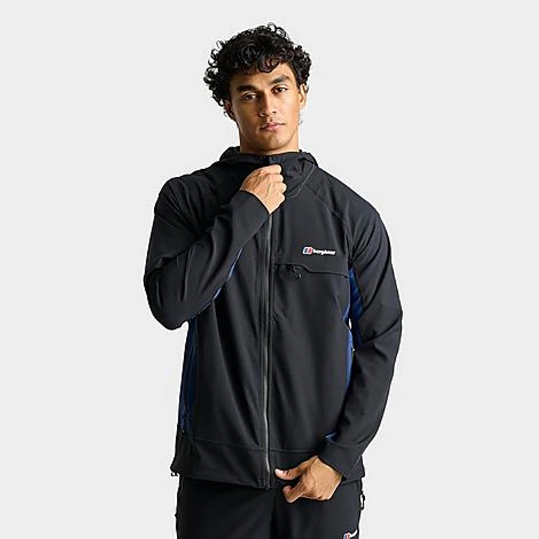 BERGHAUS Men's Wavertree Full-Zip Hooded Jacket in Jet Black