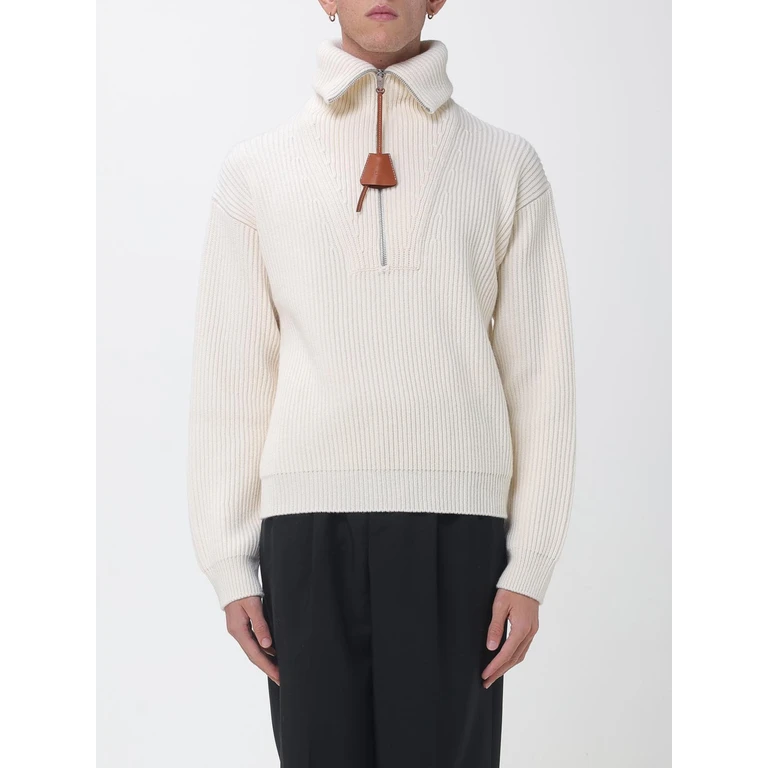 Wool and Cashmere Half-Zip Jumper with Sailor Collar (RY10T4S8801BC)