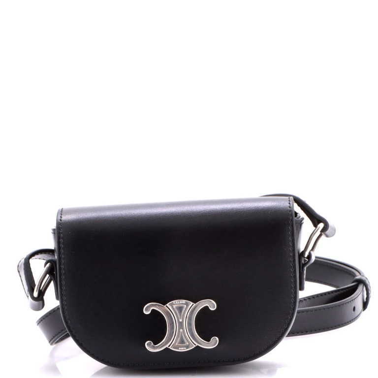 Besace Triomphe Shoulder Bag Leather Small