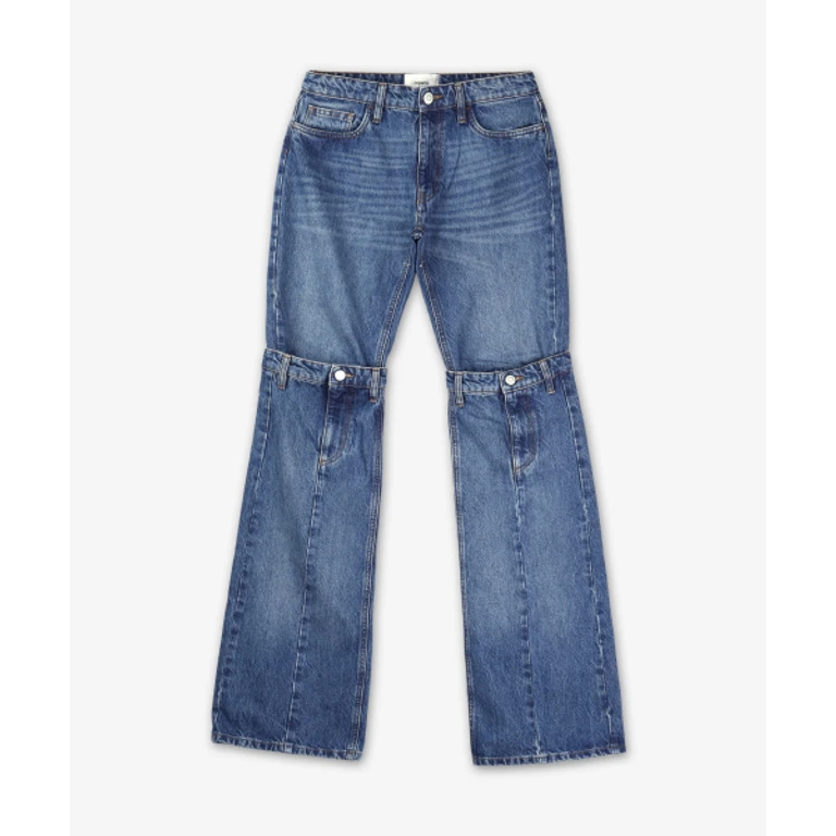 Open Knee Denim Pants - Blue / COPP55252Blue
