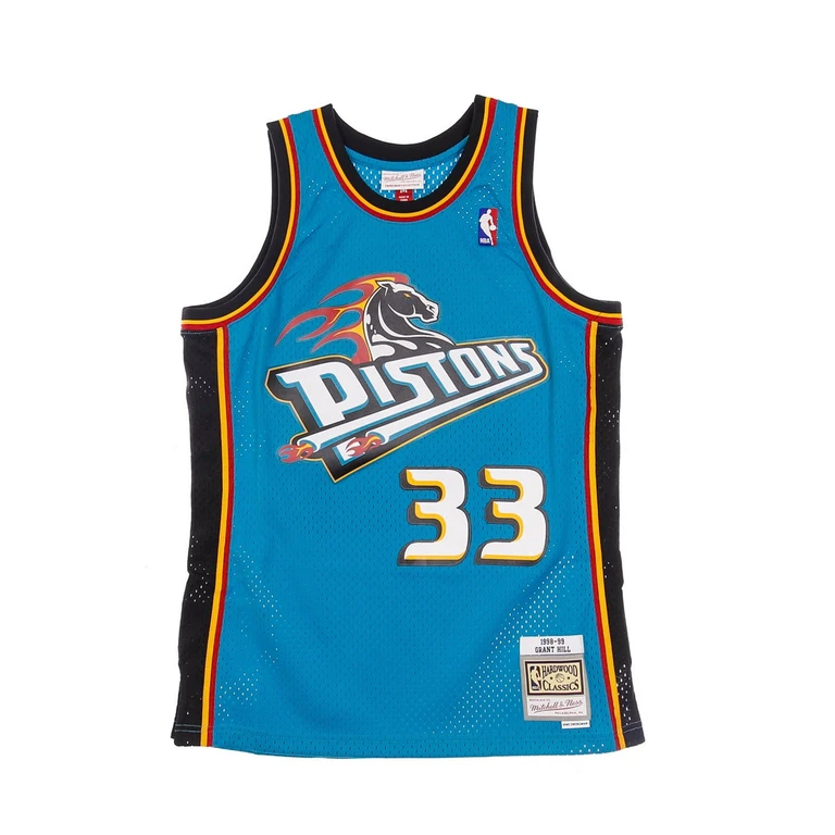 Men's Basketball Tank Top Nba Swingman Jersey Hardwood Classics No 33 Grant Hill 1998-99 Detpit Road Original Team Colors