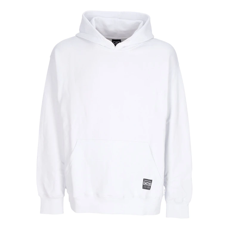 Men's Lightweight Hooded Sweatshirt Label Classic Hoodie White