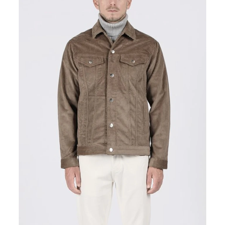 Brown Corduroy Trucker Jacket