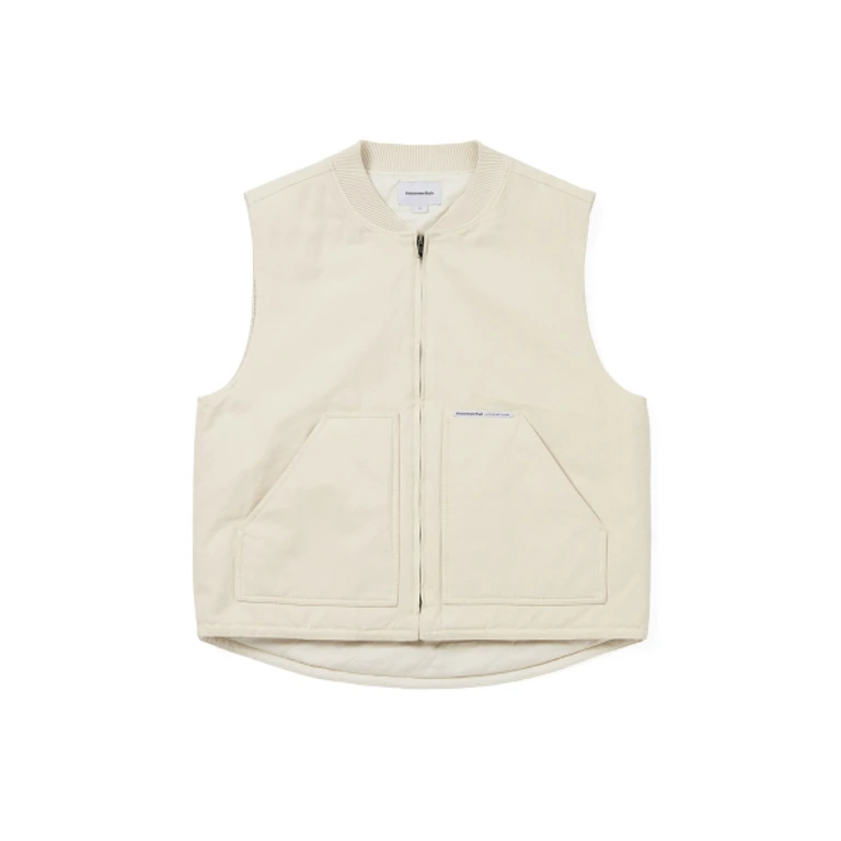 Washed Duck Vest Ivory