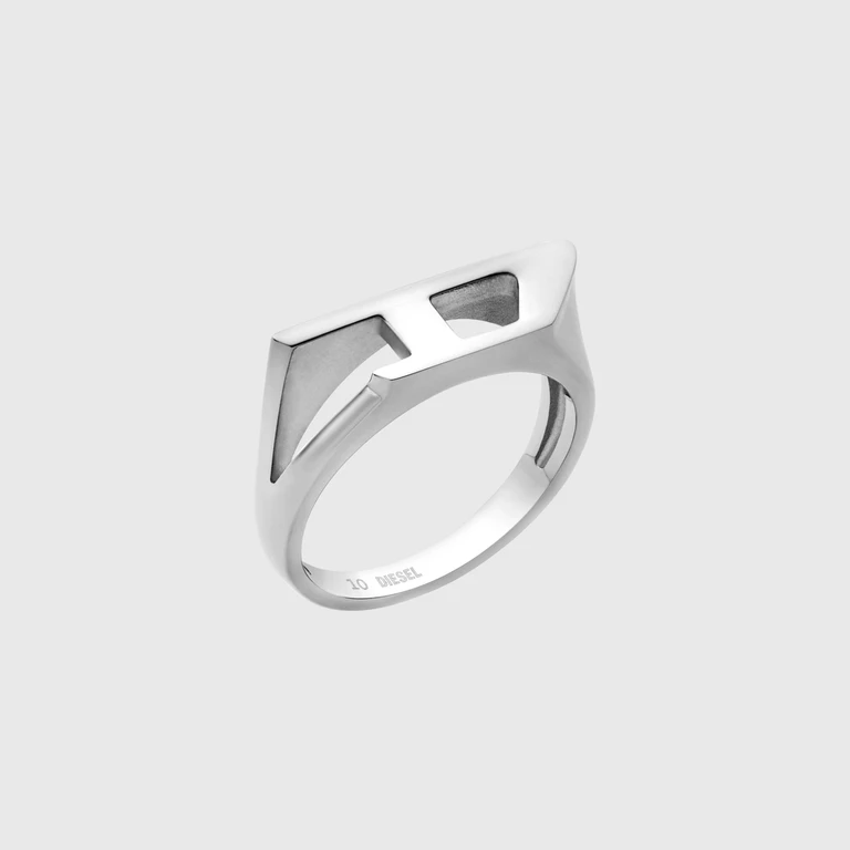 Stainless steel signet ring - Rings - Unisex - Silver