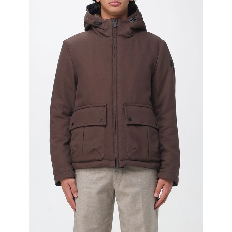 Dougal Short Nylon Windbreaker Jacket with Hood and PrimaLoft Padding (PEU597201112048194)