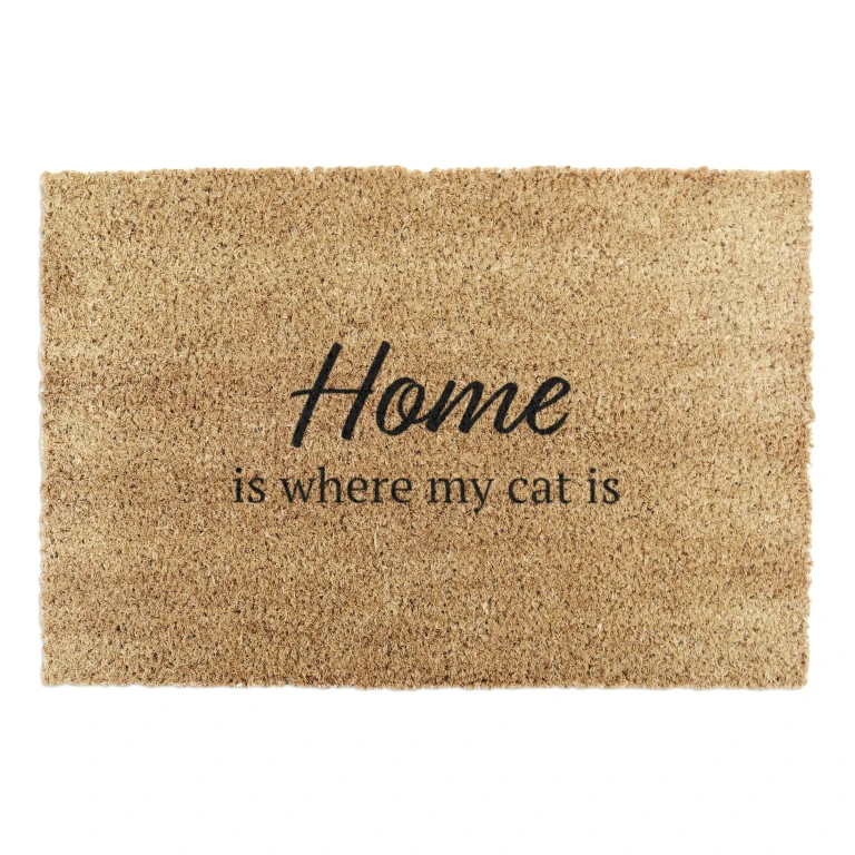 Home is Where My Cat is - Coir Doormat