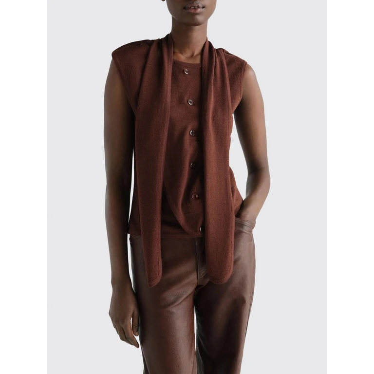 Asymmetrical Design Sleeveless Wool-Blend Cardigan (PO0053LK1063RE401)