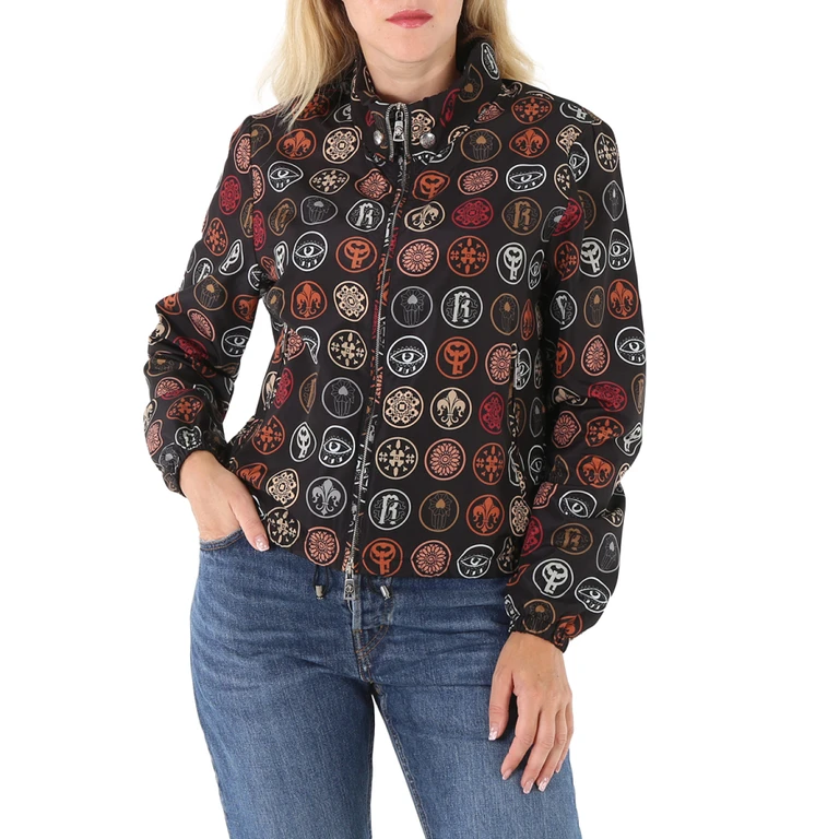 Coin-Print Bomber Jackett