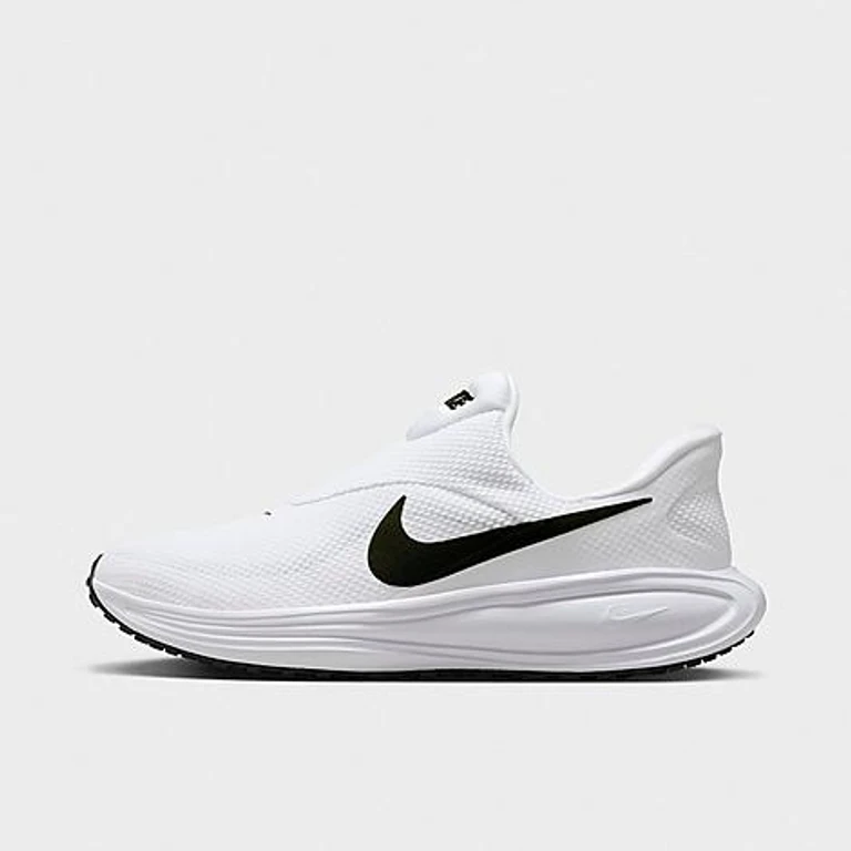Nike Men's Revolution 8 EasyOn Running Shoes in White/Wolf Grey/Black Size: 7.5