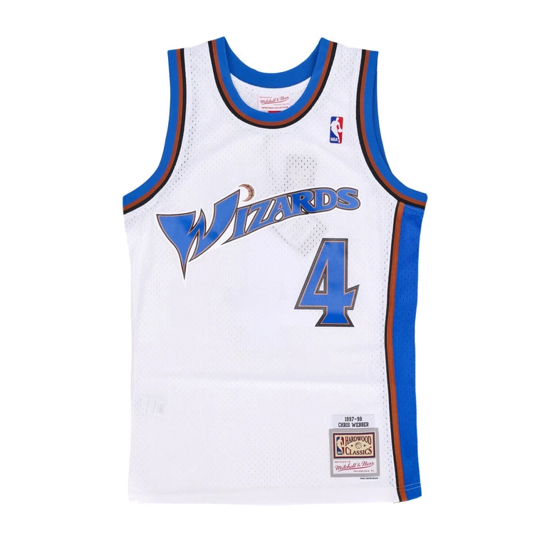 Men's Basketball Tank Top Nba Home Jersey Hardwood Classics No 4 Chris Webber 1997-98 Waswiz