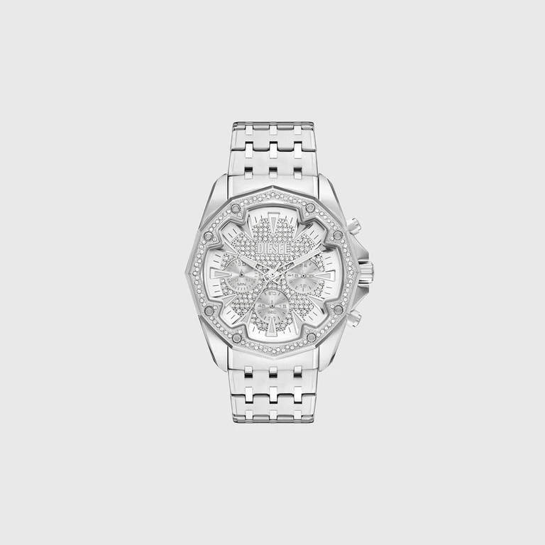 Stinger pavé stainless steel watch - Timeframes - Man - Silver