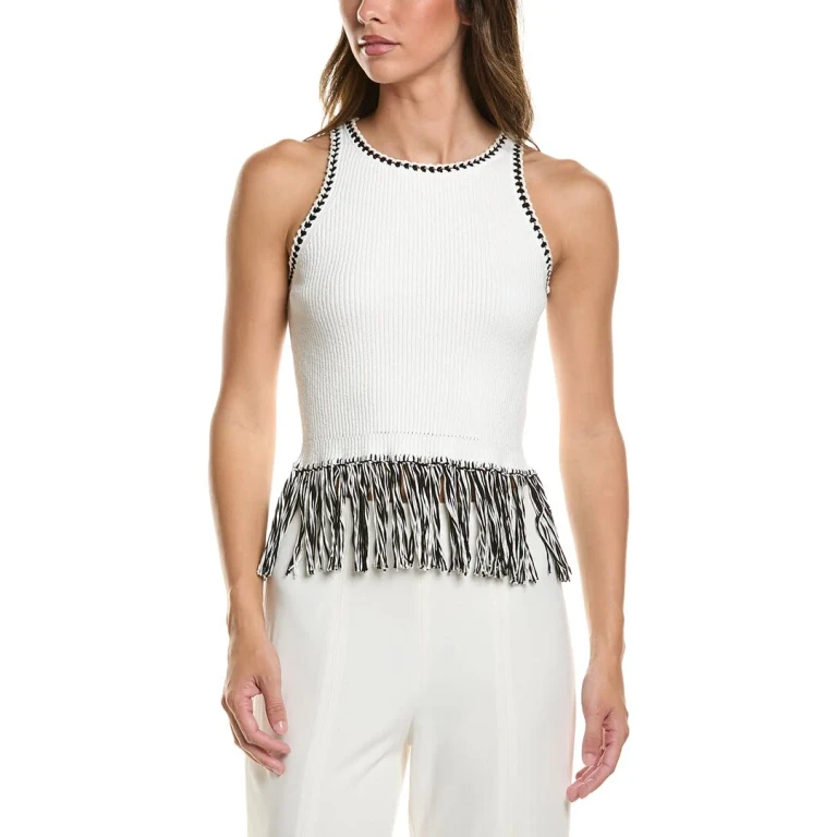 Dottie Fringe Racer Tank Top