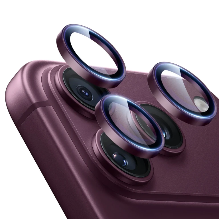iPhone 18 Pro/Pro Max Armorite® Camera Lens Protector - Deep Burgundy - Deep Burgundy