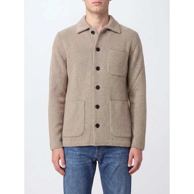 Pure Cashmere Polo-Style Cardigan with Patch Pocket (ACLJM91CN65007A420)
