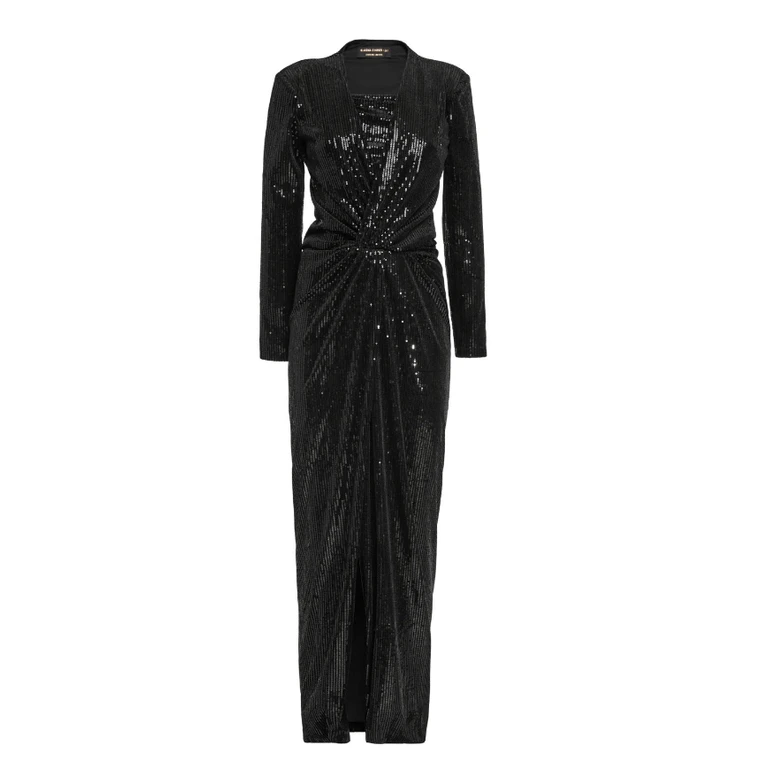 long dress with knot Simona Corsellini sequins