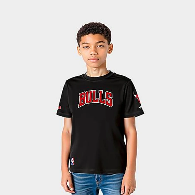 Pro Standard Little Kids Chicago Bulls NBA Classic T-Shirt in Black Size: 4