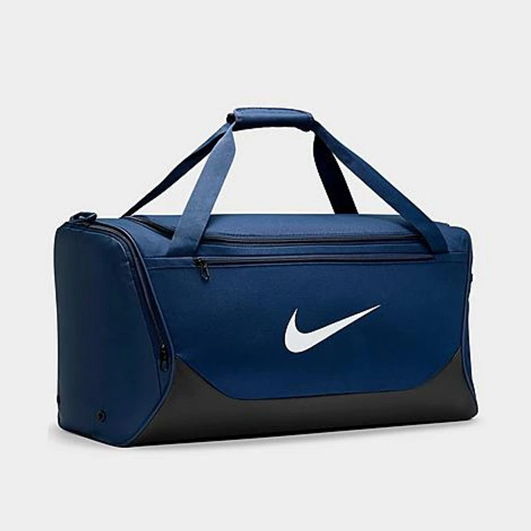 Brasilia Training Duffel Bag (Medium, 60L) in Midnight Navy/Black/White