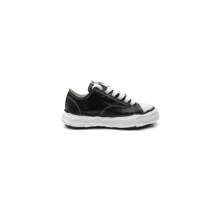 peterson23 wrinkled leather low-top sneakers