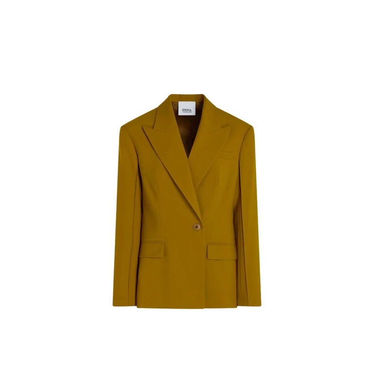double-breasted jacket Erika Cavallini with wide stripes