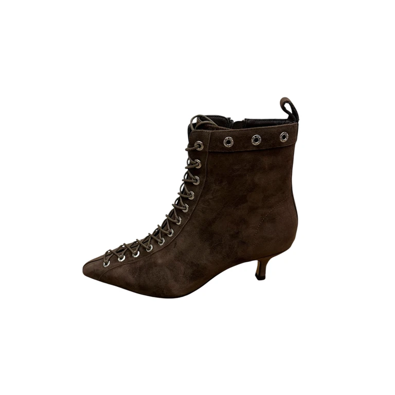 Tronchetto with laces Woman Marc Ellis heel 3cm