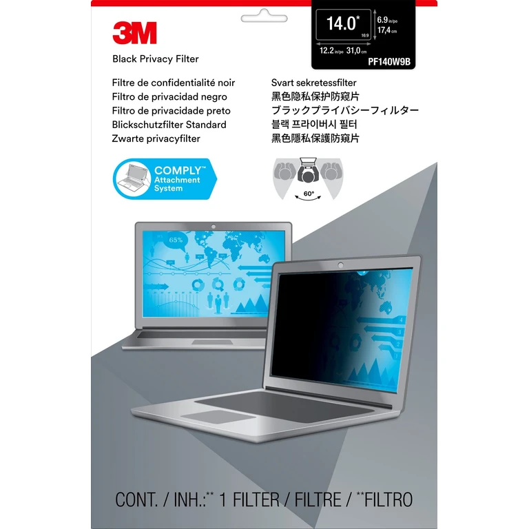 3M Privacy Filter for 14" Widescreen Laptop
