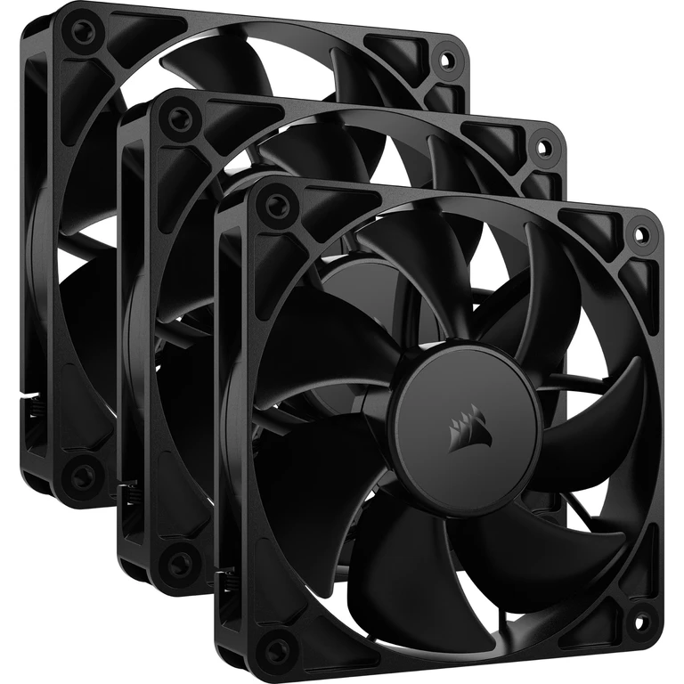 RS120 Computer case Fan 12 cm Black 3 pc(s)