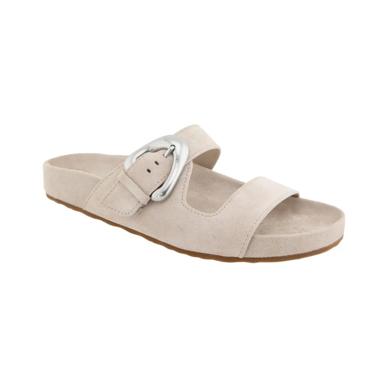 Lemon Leather Flat Sandal