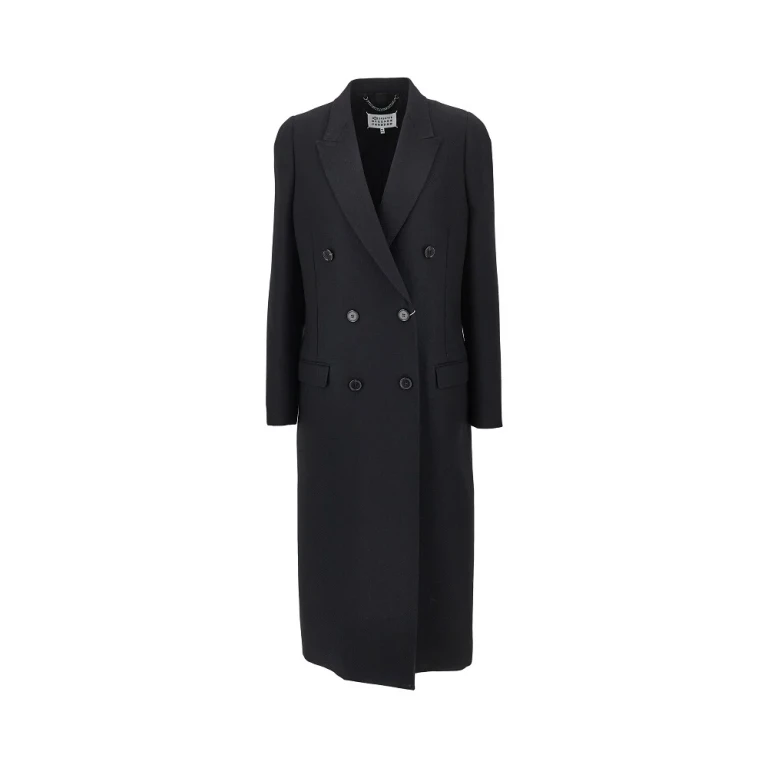 'Stockman Shoulder' long wool coat Woman 42