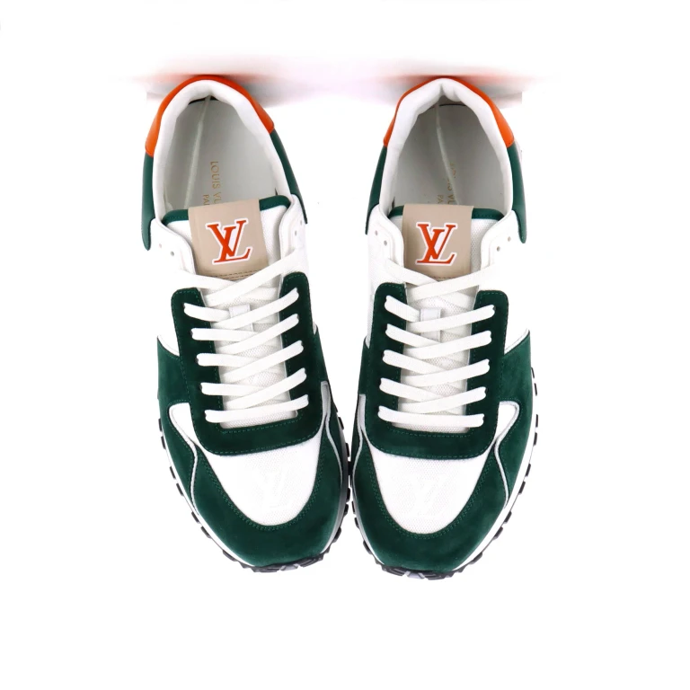Men's Run Away Sneakers Monogram Canvas and Suede